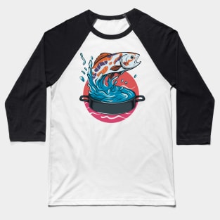 Exotic Koi Fish Baseball T-Shirt